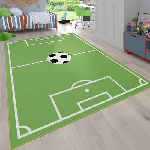 Paco Home Teppich Kinderzimmer Kinderteppich Spielteppich Fußballteppich Jungen Mädchen Modern...