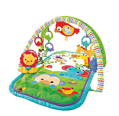 Fisher-Price GXC36 - Rainforest-Freunde 3-in-1 Spieldecke, tragbare Baby Krabbeldecke inkl....